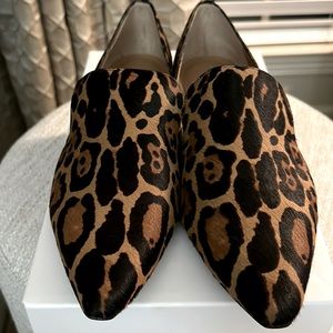 Calvin Klein Leopard Calfskin Elon Winter Sz 9